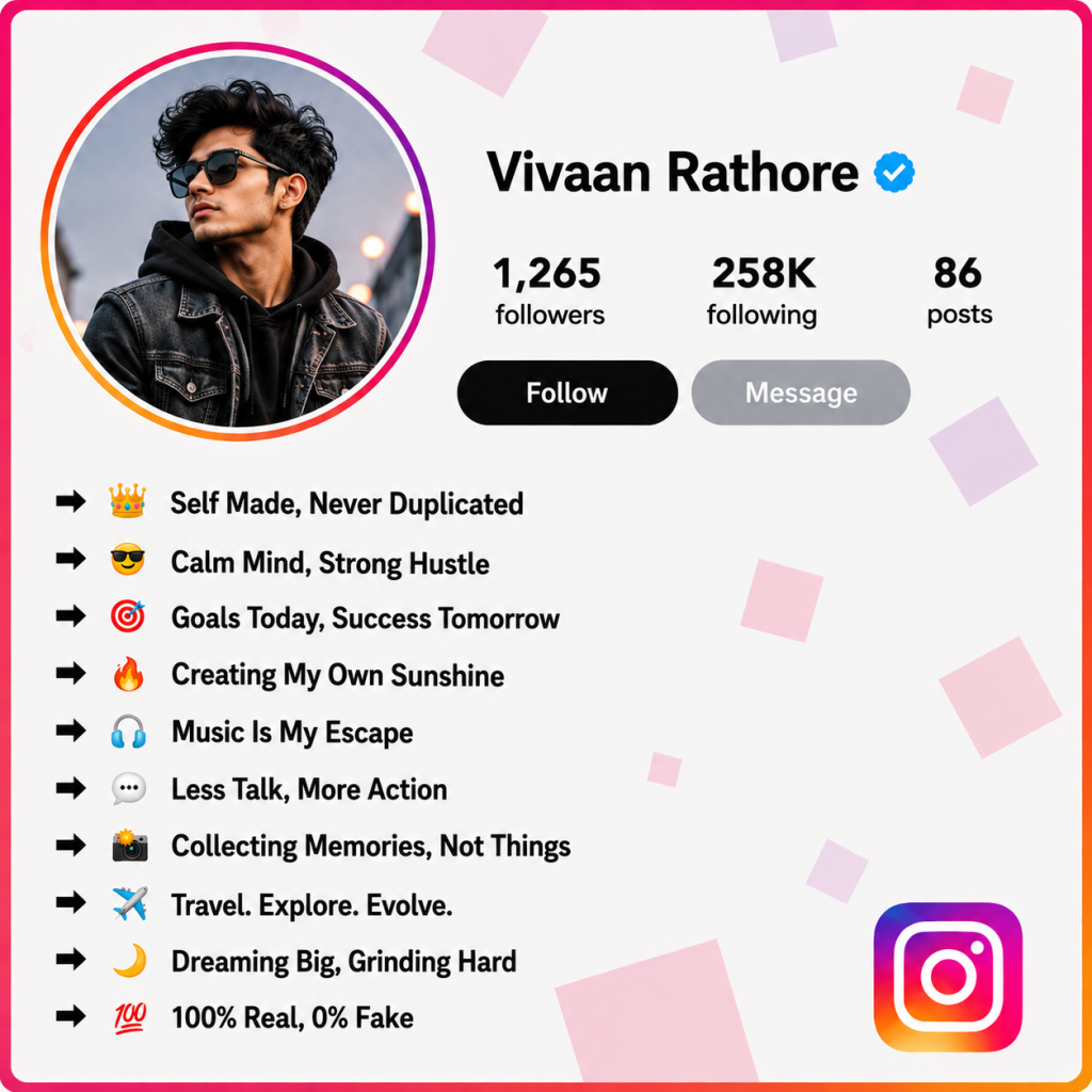 Bio for Instagram for Boy: Cool, Stylish & Attitude Ideas