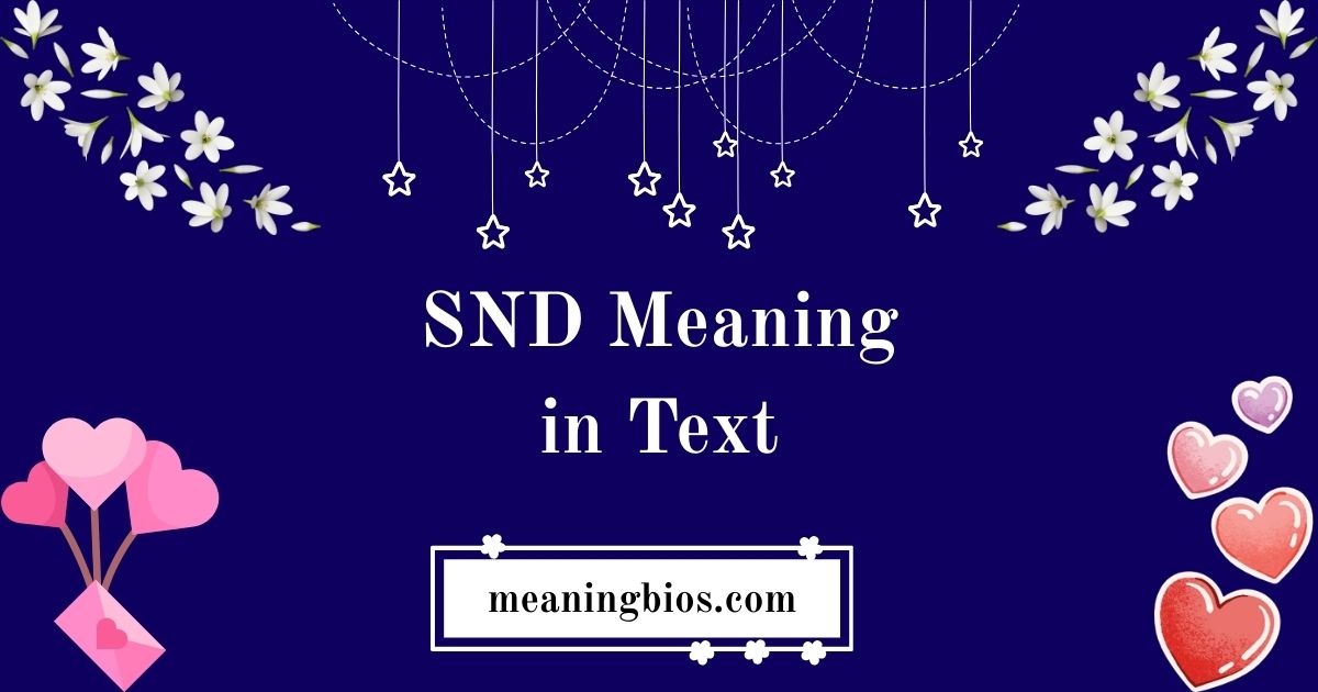 SND Meaning in Text