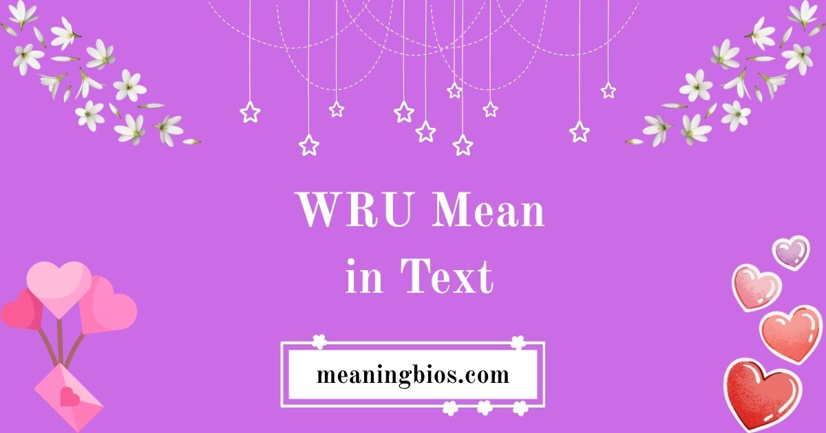 WRU Mean in Text