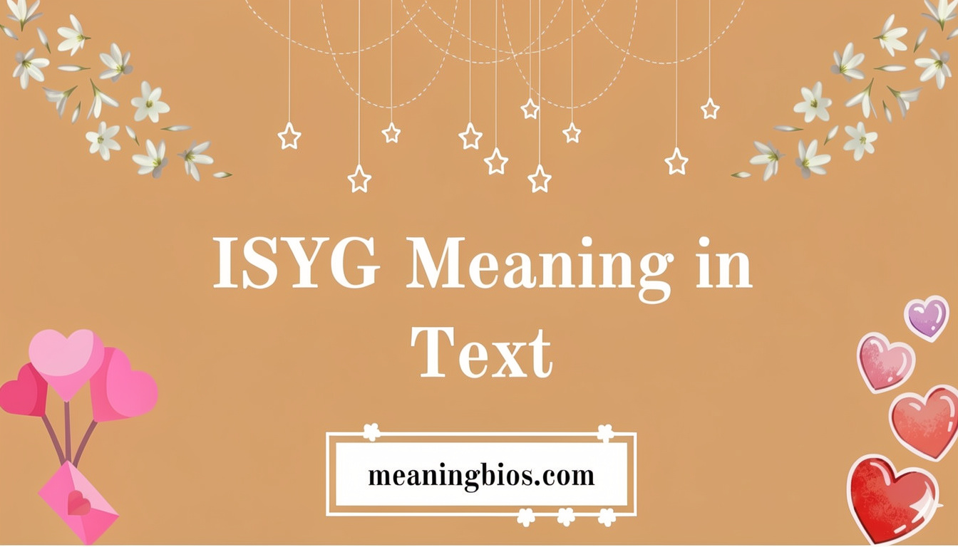 ISTG Meaning in Text