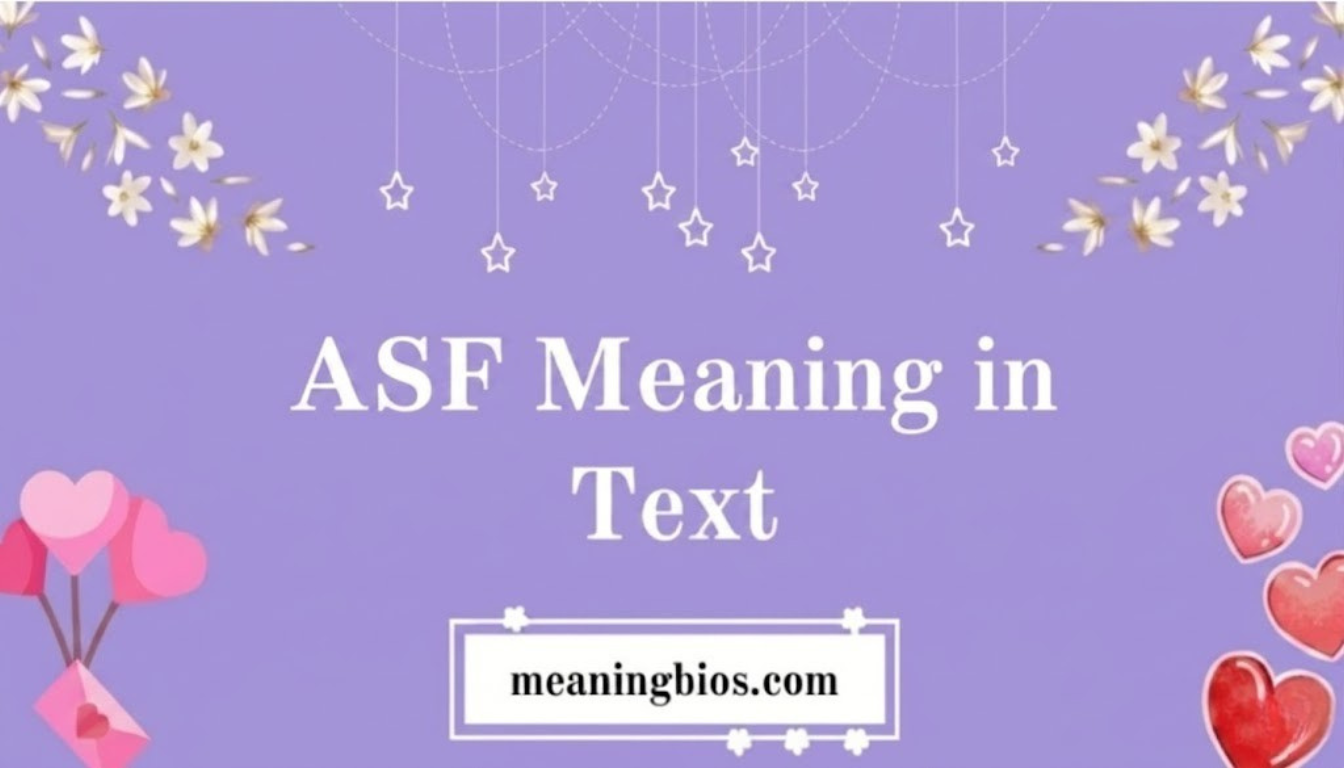 ASF Meaning in Text